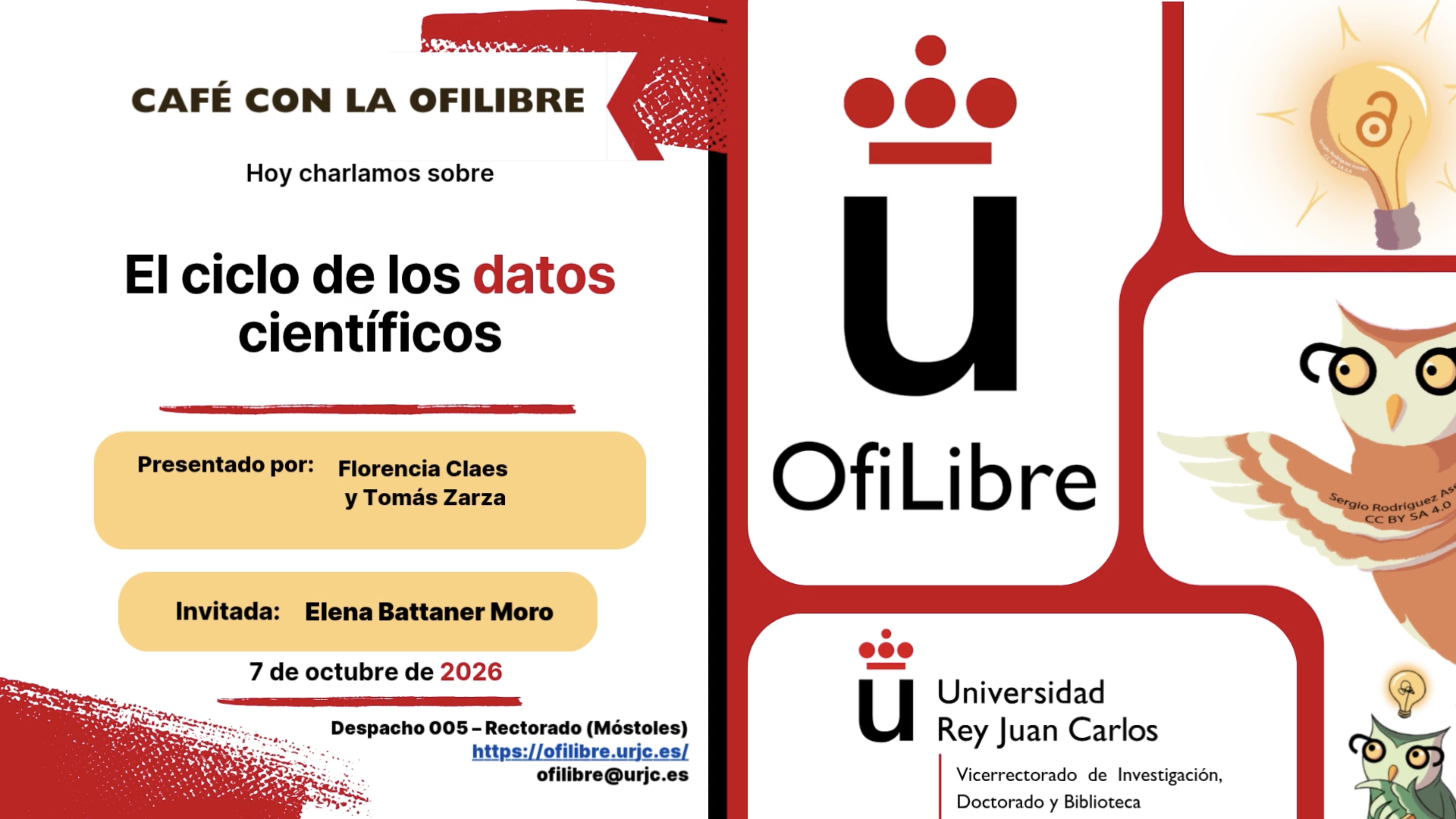 El ciclo de los datos científicos | Café con la OfiLibre